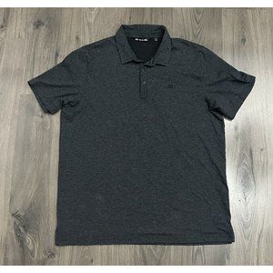 Travis Matthew Golf Polo Mens 2XL Dark Gray - Company on Sleeve Pima Cotton
